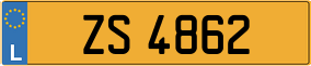 Trailer License Plate